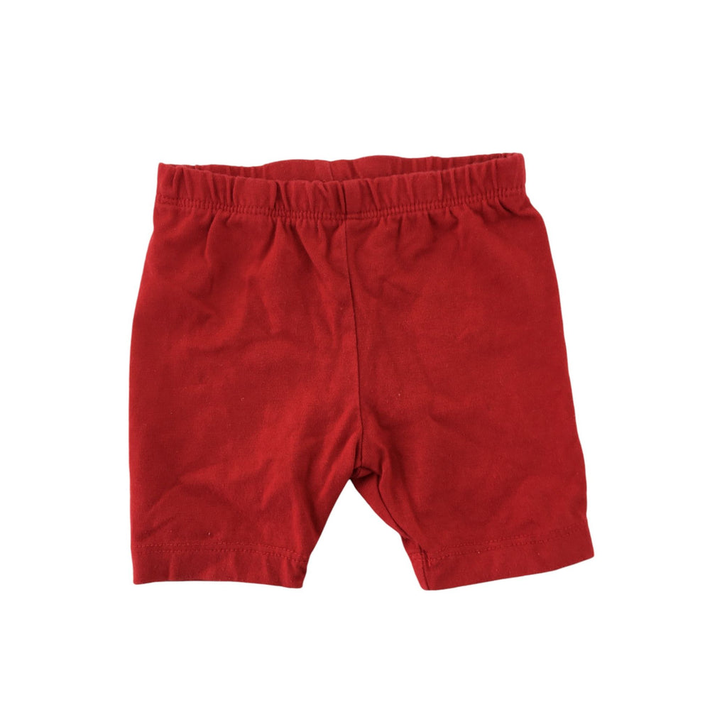 0-3M Red Bicycle Shorts - Keedo