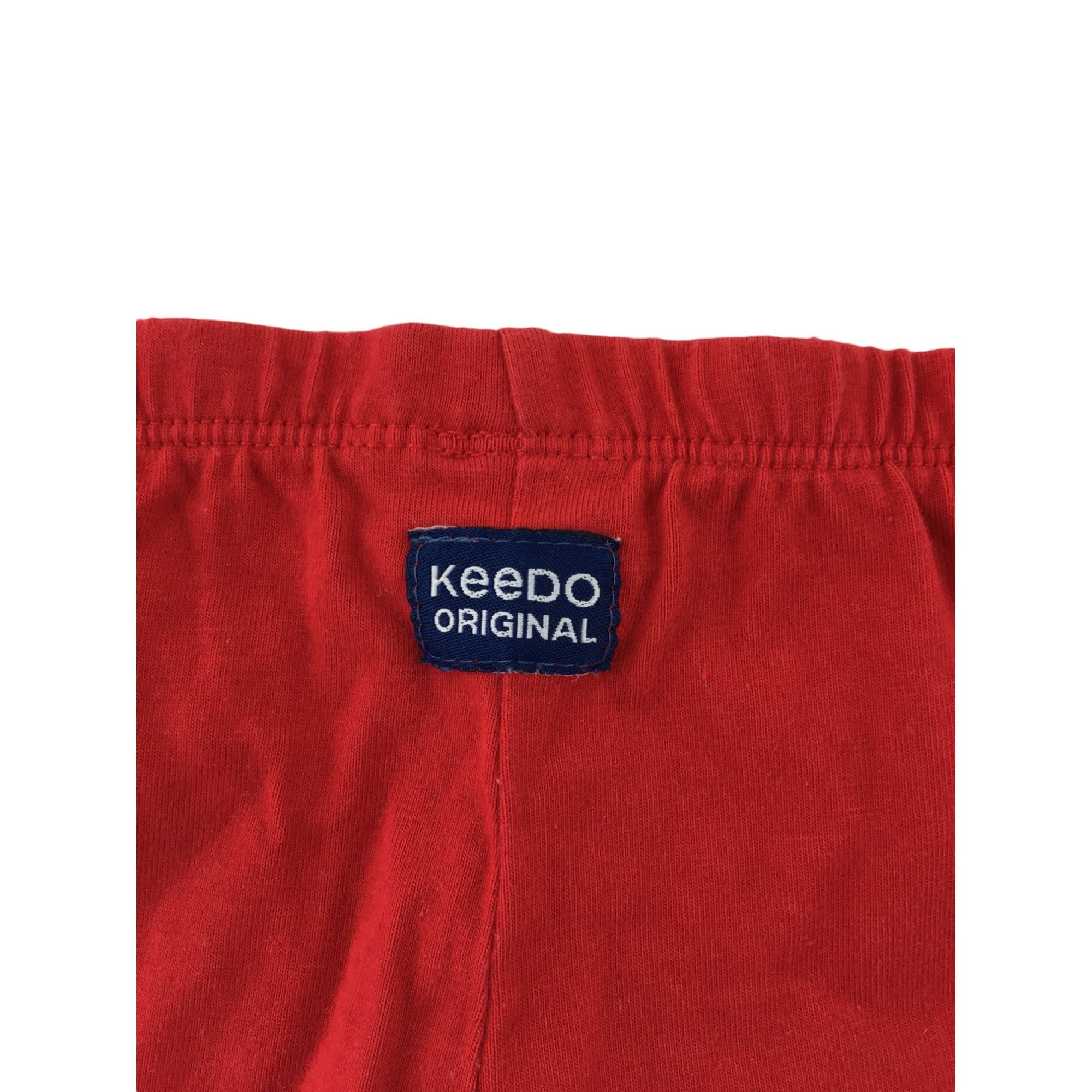 0-3M Red Bicycle Shorts - Keedo
