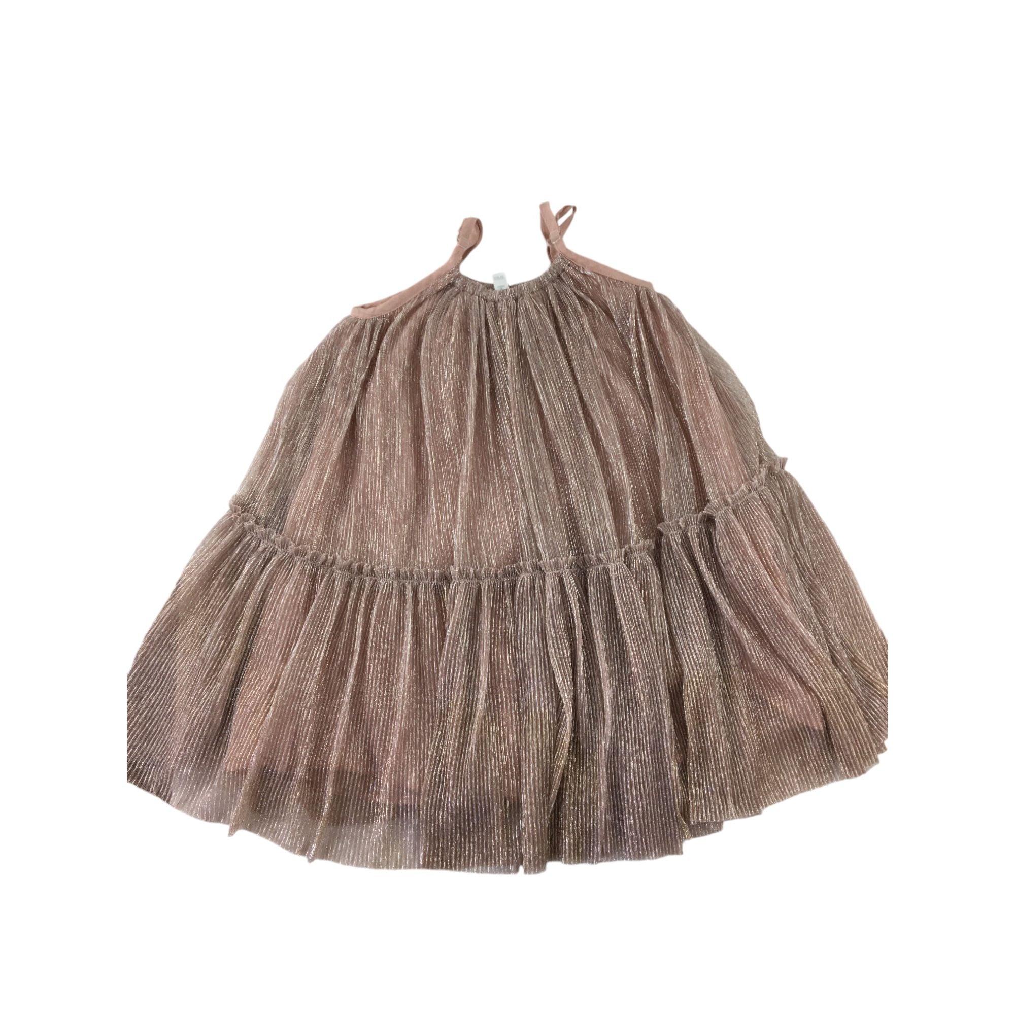 1-2Y Pink Lurex Strappy Dress - Cotton On