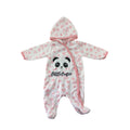 Newborn White & Pink Panda Fleece Onesie - Ackermans