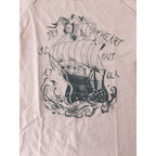 8-9Y Dusty Pink "My Heart Is Out At Sea" T Shirt - Sticky Fudge