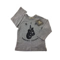 6-12M Grey Melange "RIP" Boxing Long Sleeve - Sticky Fudge