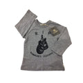 12-18M Grey Melange "RIP" Boxing Long Sleeve - Sticky Fudge