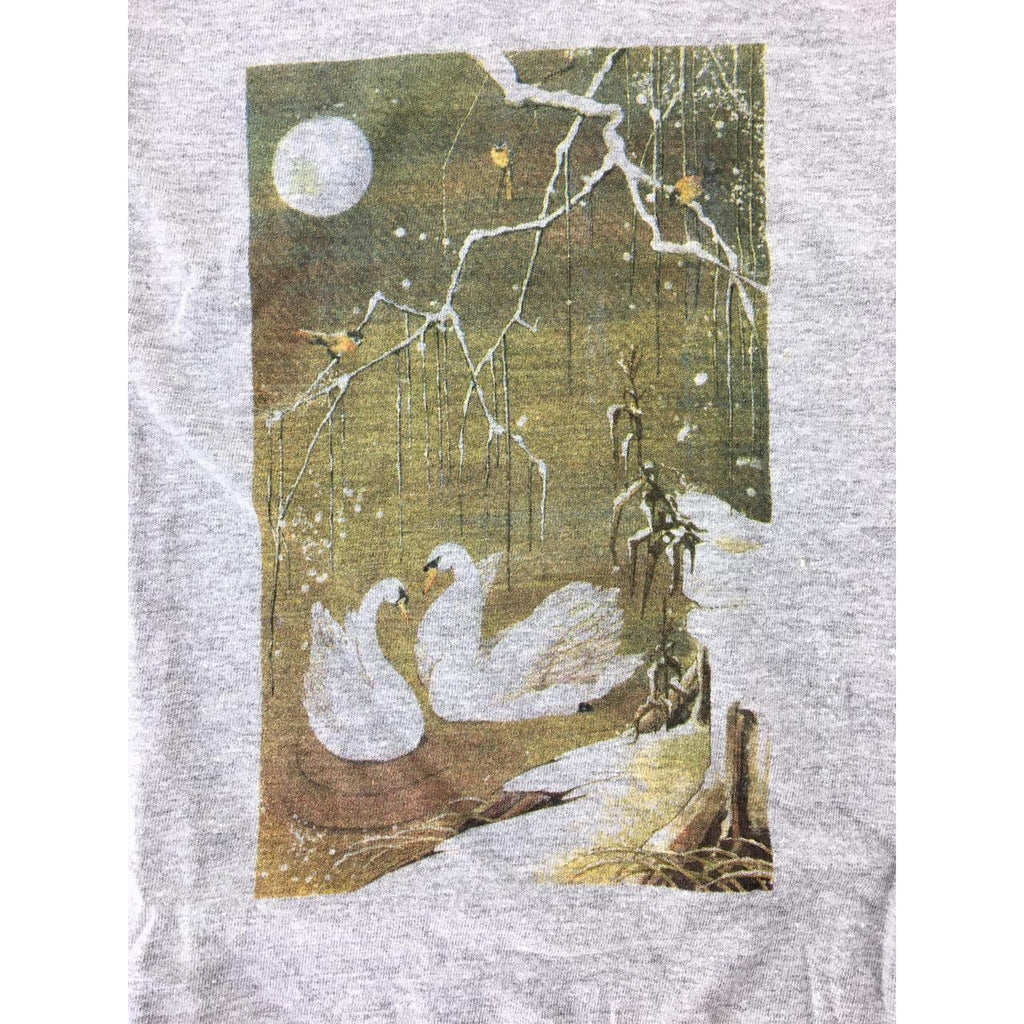 6-7Y Grey Melange Charlee Swan Long Sleeve T Shirt - Sticky Fudge