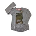 6-7Y Grey Melange Charlee Swan Long Sleeve T Shirt - Sticky Fudge