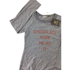 6-7Y Grey Melange Rose Gold Glitter Skyla Long Sleeve - Sticky Fudge