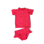 3-6M Cerise Pink Swim Rashie & Bottoms - Clicks