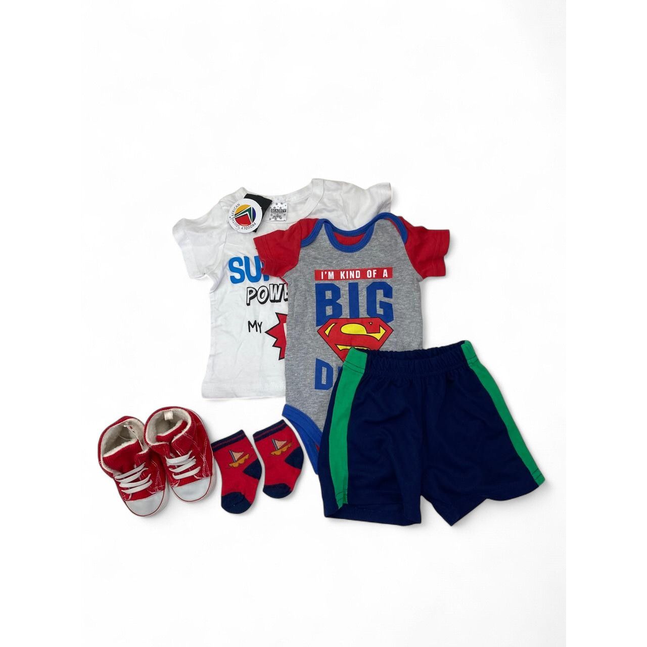0-6M 5-Piece Boys Summer Bundle - Jet