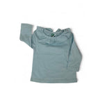 3-6M Mint Green Frill Neck Long Sleeve Top - Ackermans