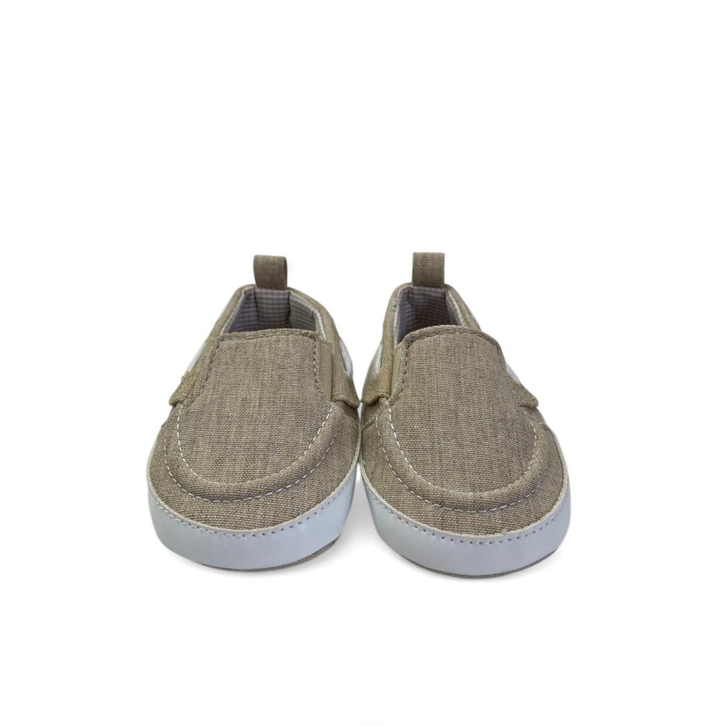 Size 1 - Beige Soft Sole Boatshoes - Jet
