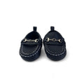 Size 1 - Black Pleather Loafers