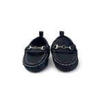 Size 1 - Black Pleather Loafers