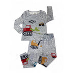 9-12M Grey Construction Long Sleep Set - Shein