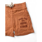3-6M Peach "Here For The Good Vibes" Shorts - Woolworths