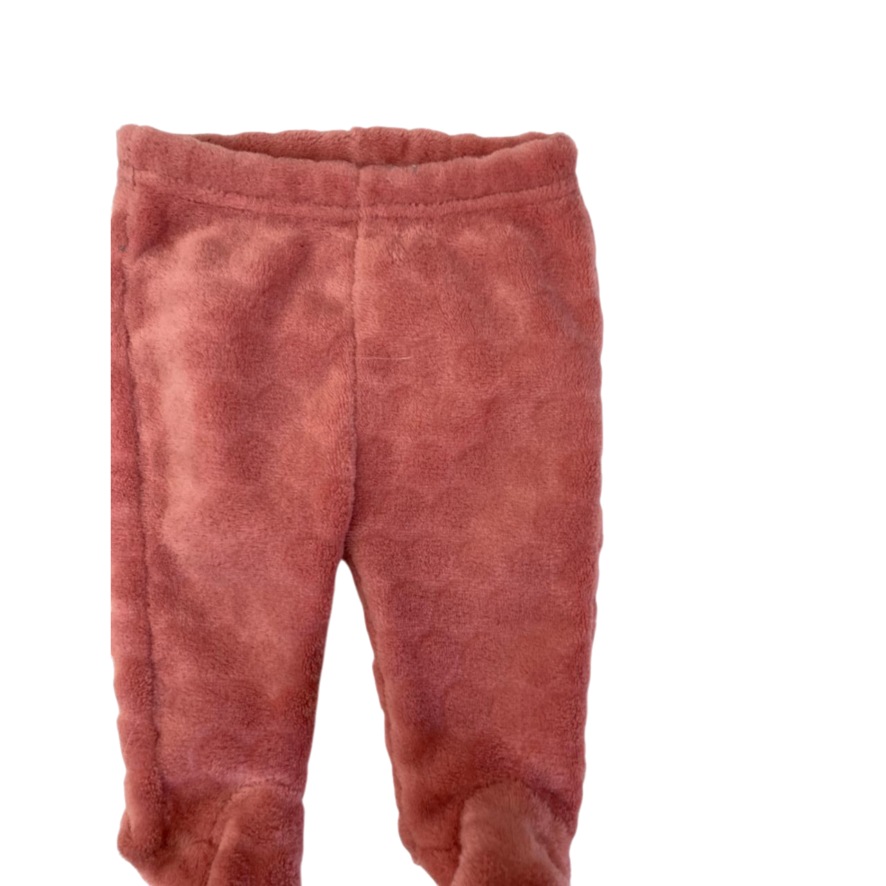 0-3M Coral Fleece Footed Leggings - Cuddlesome