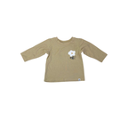 1-3M Beige Daisy Detail Long Sleeve T Shirt - Woolworths