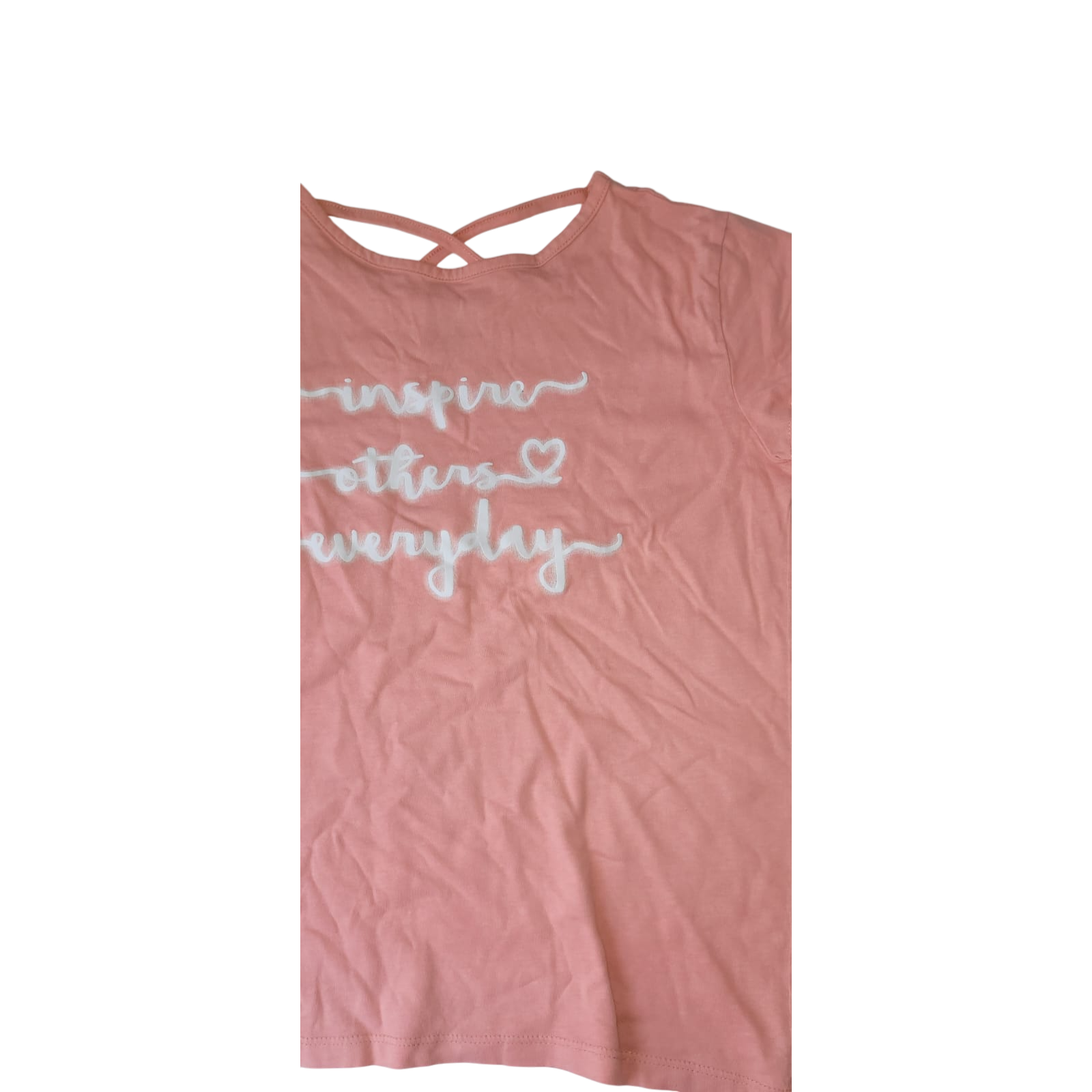 12Y Coral Criss Cross Sport Top - (& US)