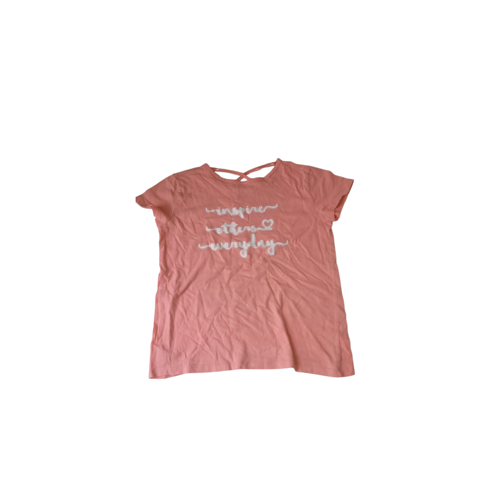 12Y Coral Criss Cross Sport Top - (& US)