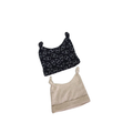 3-6M Black Milk Bottle & Beige Melange Double Knotted Beanies - Woolworths