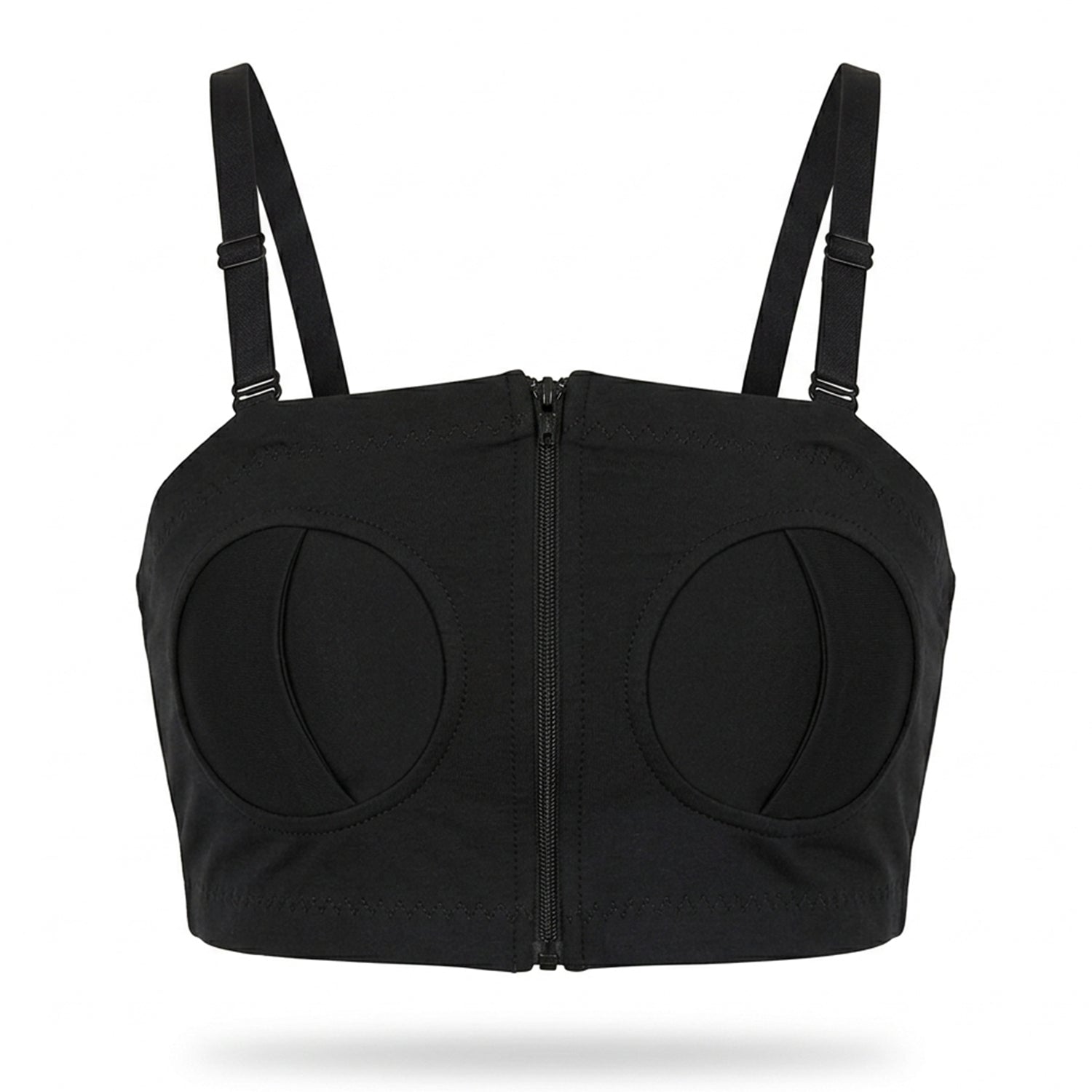 Large - Black Pumping Bra with Reusable Nursing Pads