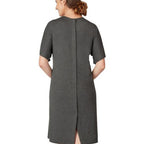 One Size - Dark Grey Viscose Maternity & Nursing Labour Gown - Frida