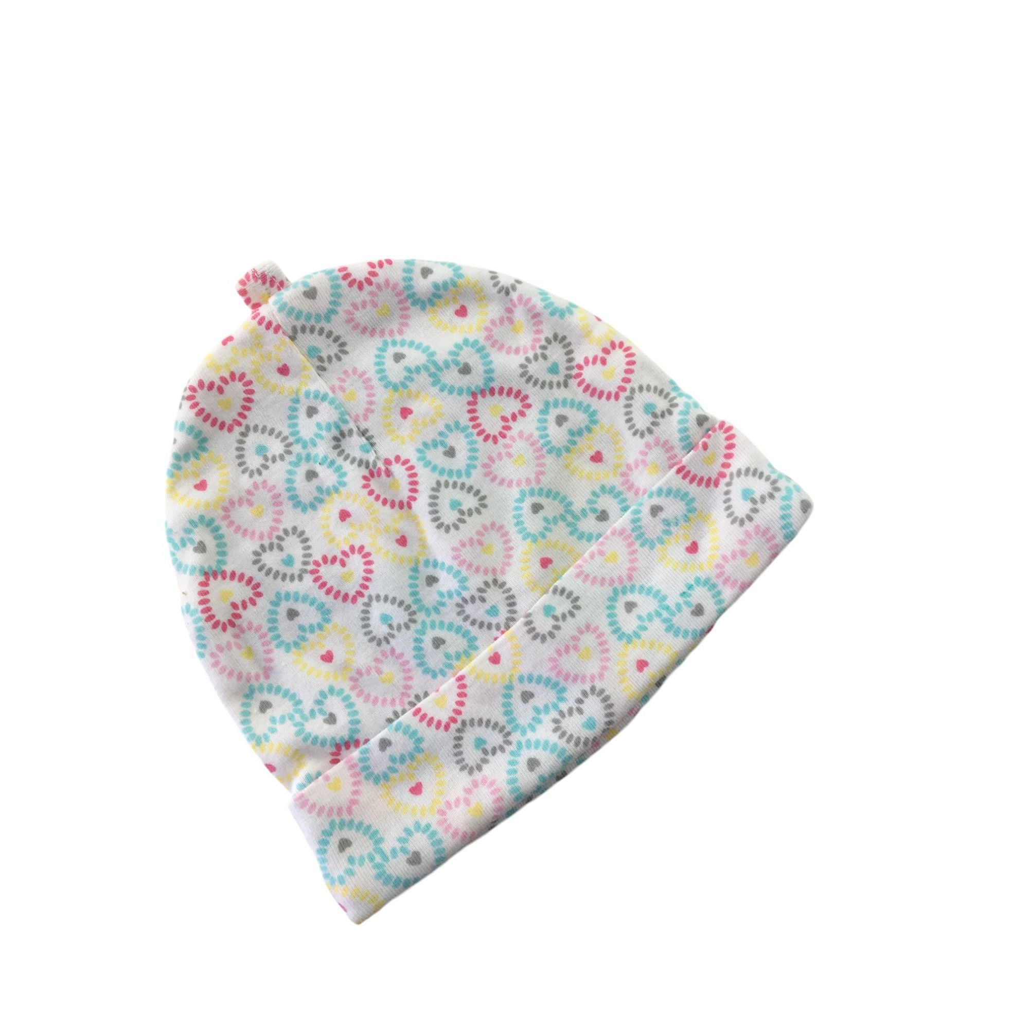 6-12M Colourful Heart Beanie - Woolworths