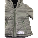 1-3M Khaki Green Fleece Lined Puffer Jacket - Woolworths