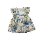 9-12M Cream Watercolour Eyelet Dress - Zara