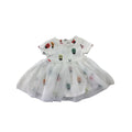 0-3M Cream Ladybug Tulle Romper Dress - Cotton On