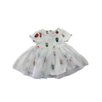 0-3M Cream Ladybug Tulle Romper Dress - Cotton On