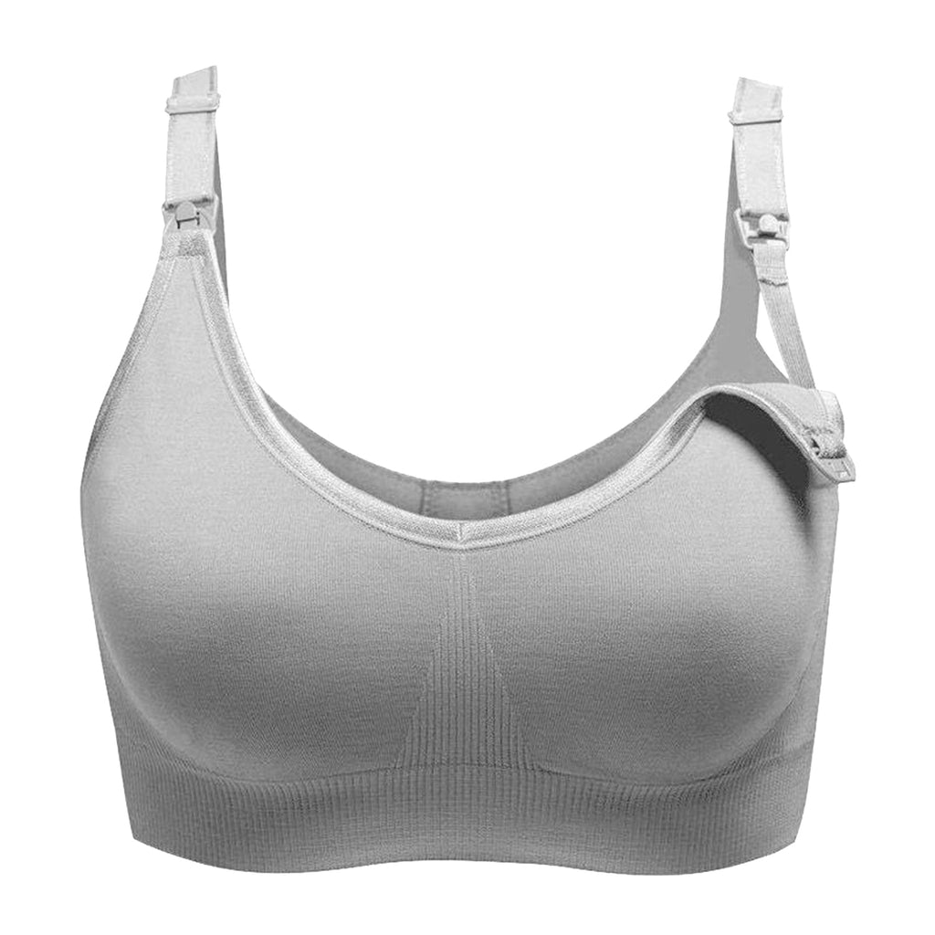 Medium - Light Grey maternity & Nursing Bra - Unicoo