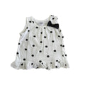 6-12M Polka dot top - Jet