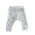 1-2M White & grey animal organic cotton leggings - H & M
