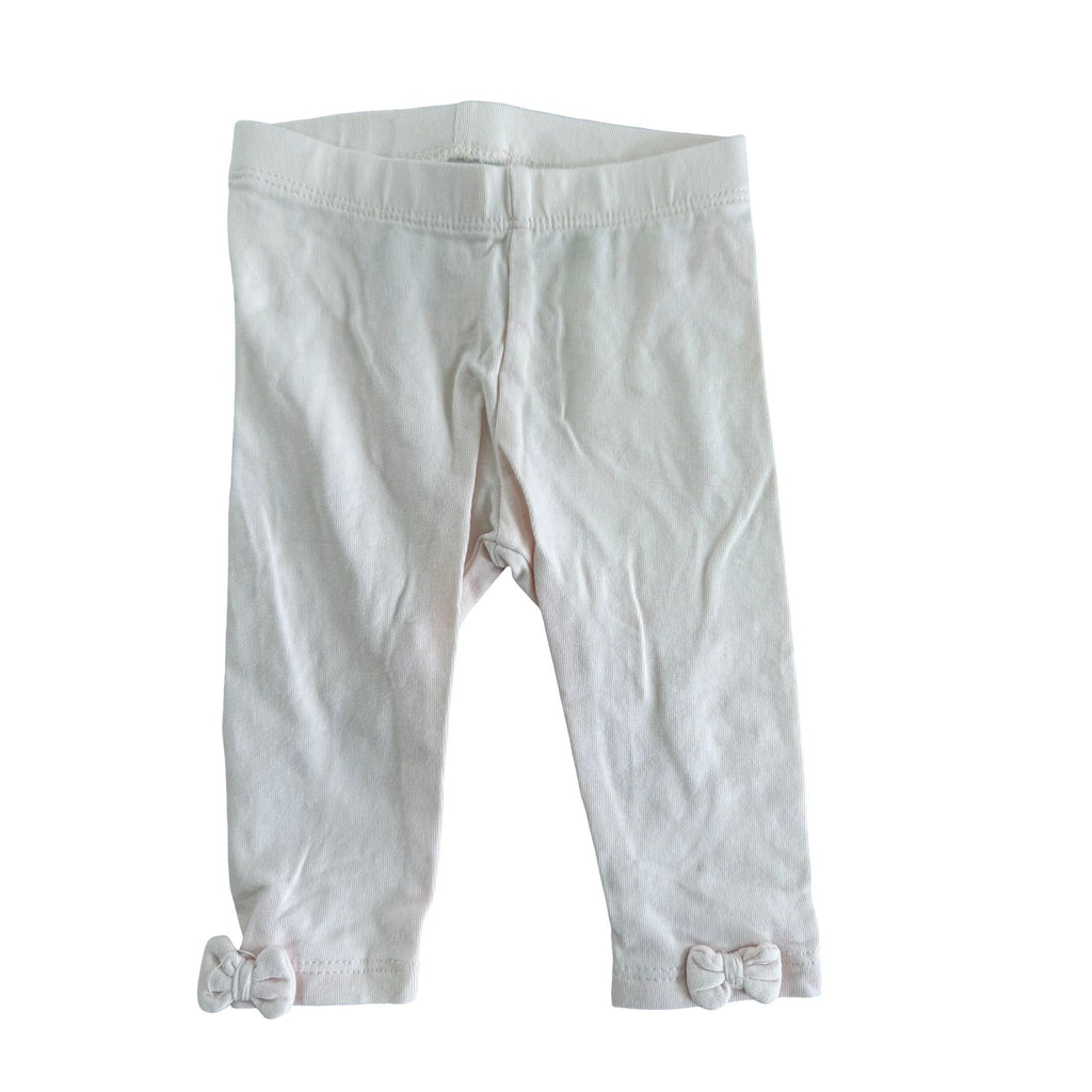 1-2M Light Pink organic cotton leggings - H & M