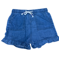 5-6Y Denim shorts with frill detail - Woolworths