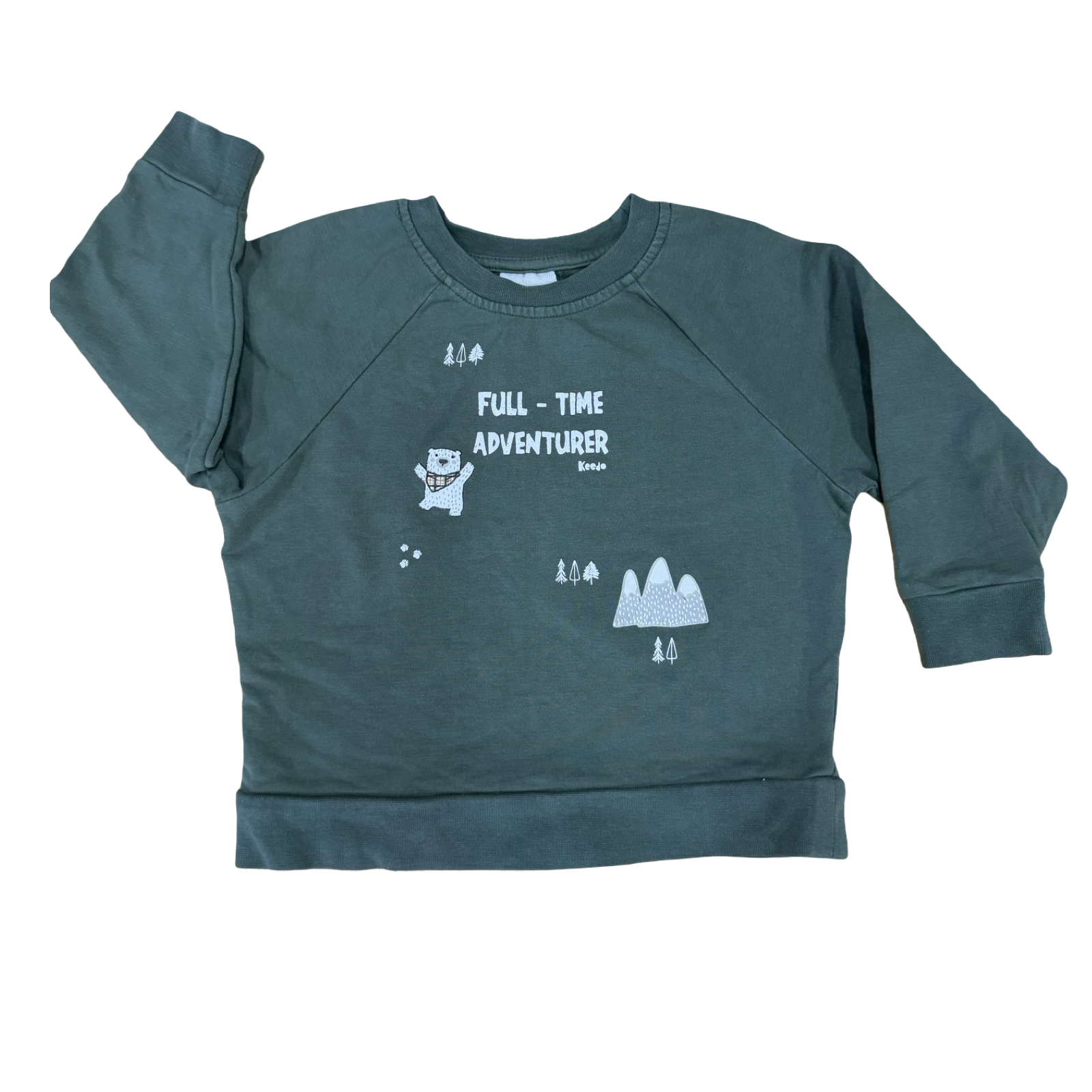 1-2Y Full-time adverturer Sweater Top - Keedo