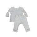 3-6M 2pc Off-white Bodysuit & leggings - Boody baby