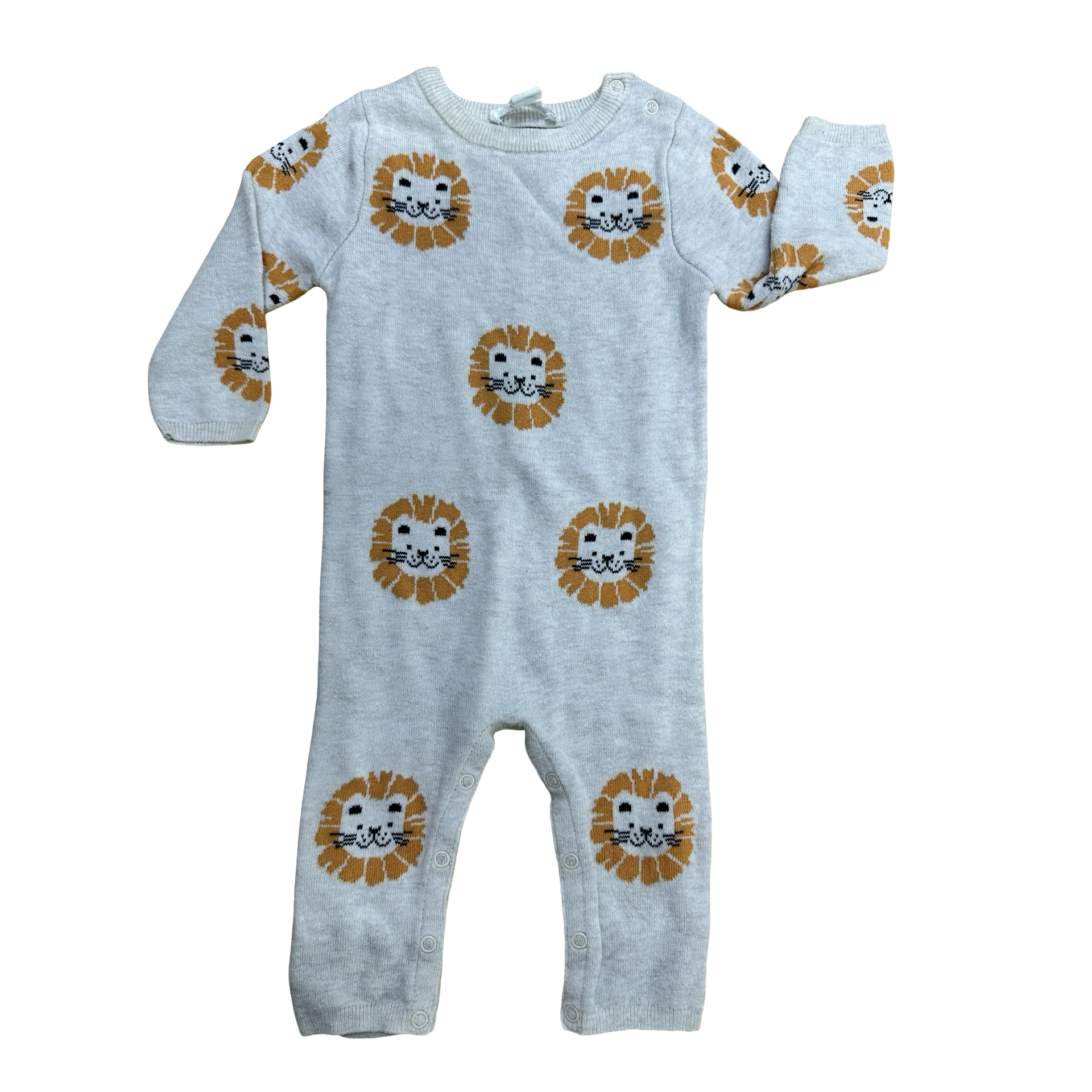 Newborn Lion Knitted Knitted onesie - Country road