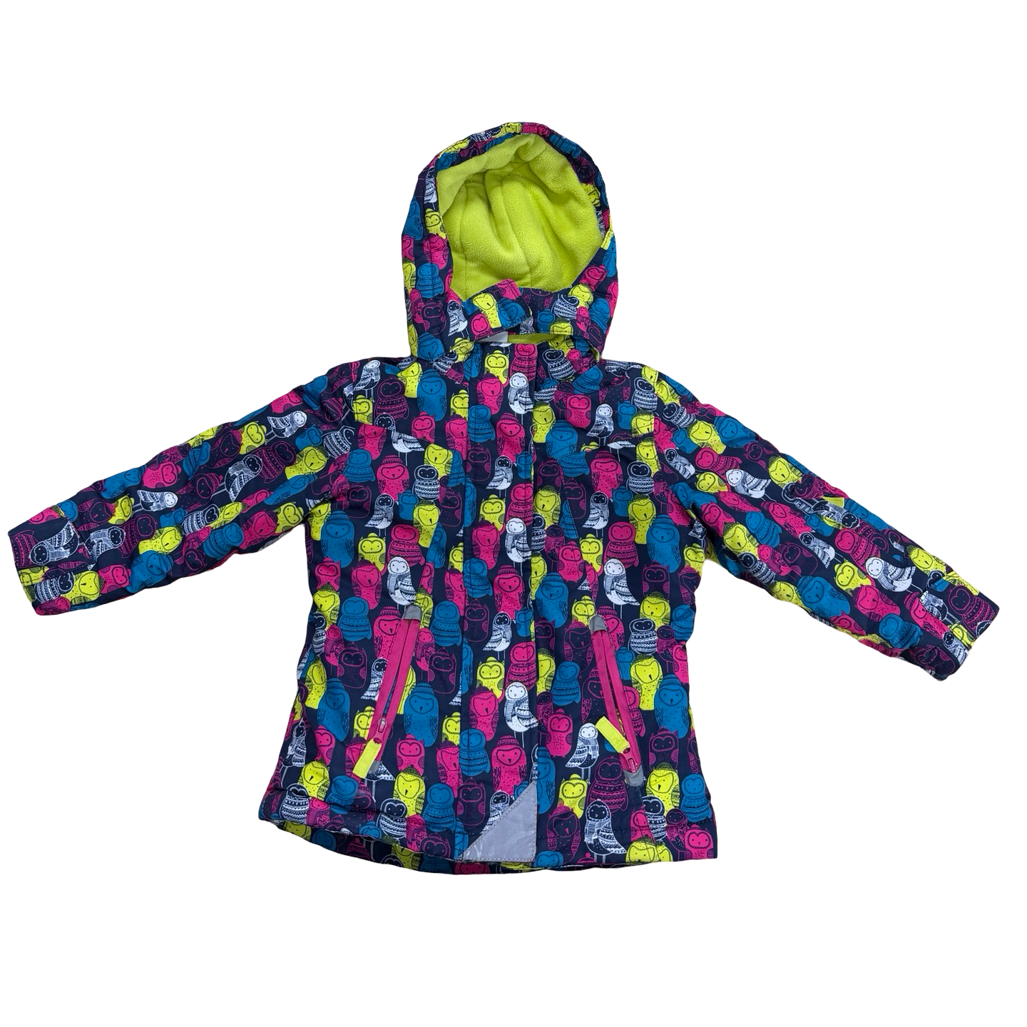 3-4Y Multicoloured hooded owl winter jacket - Topolino