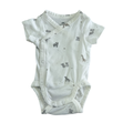 0-1M Bodysuit with animals grey & White - H & M