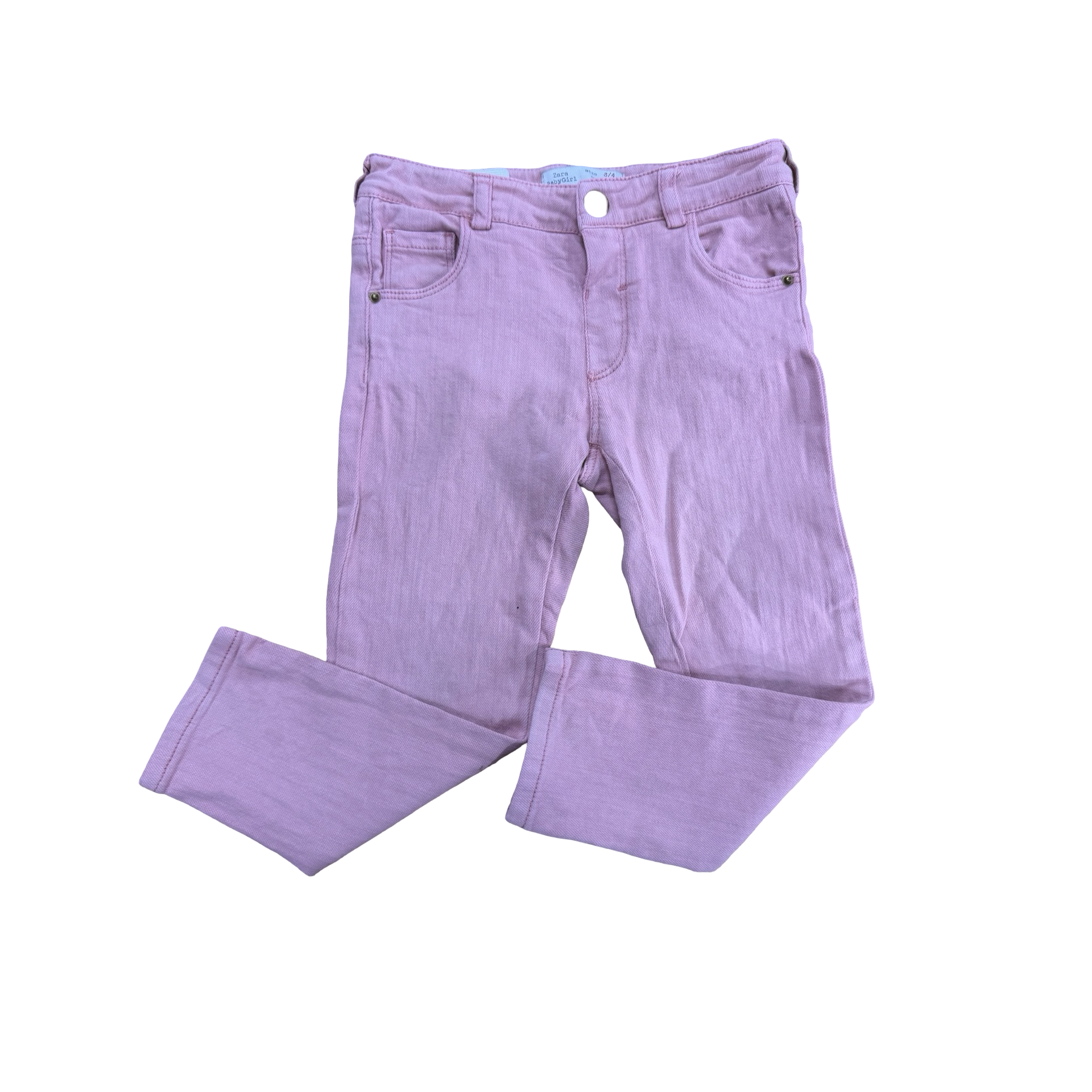 3-4Y Pink Jeans - Zara