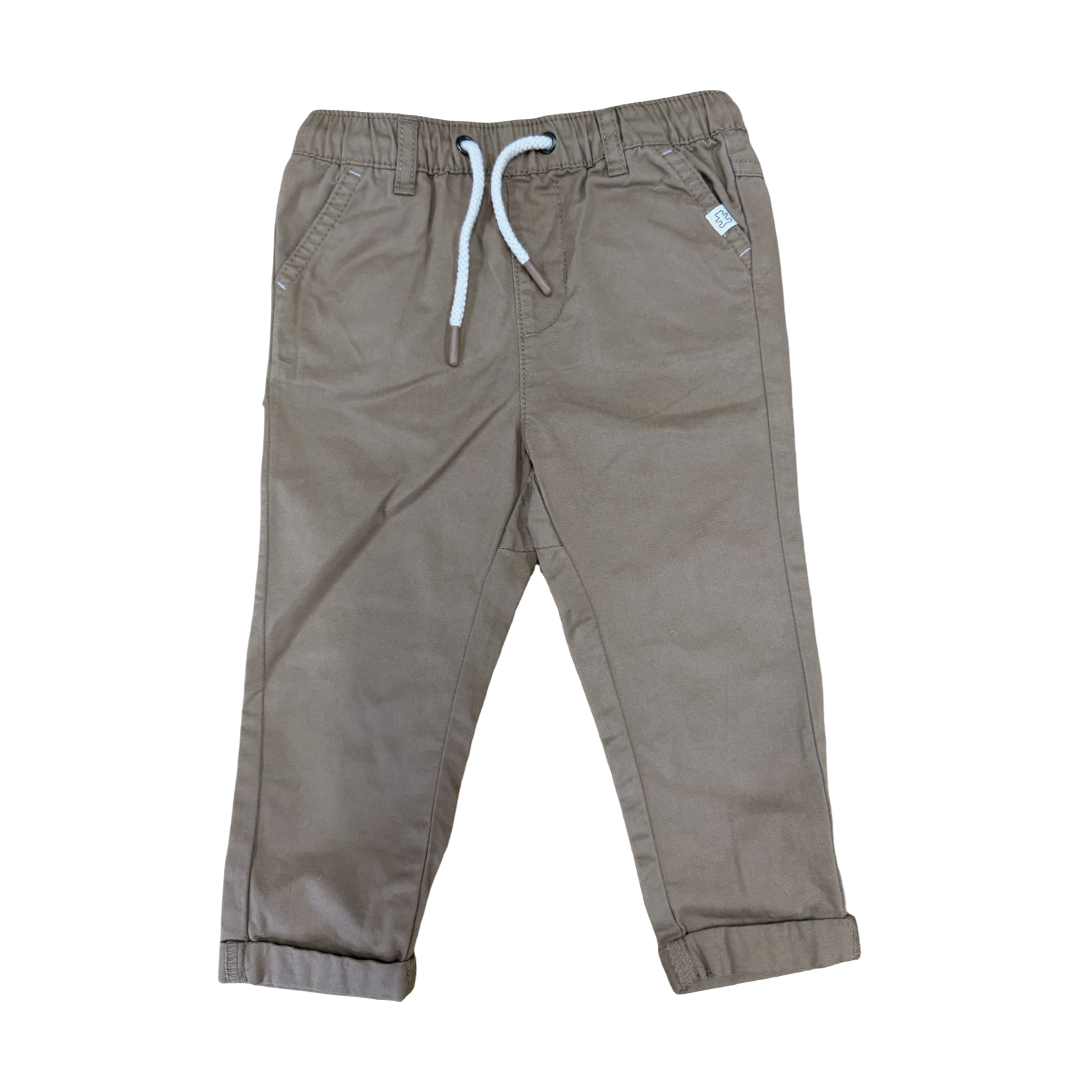 1-2Y Light brown elasticated chino - Woolworths