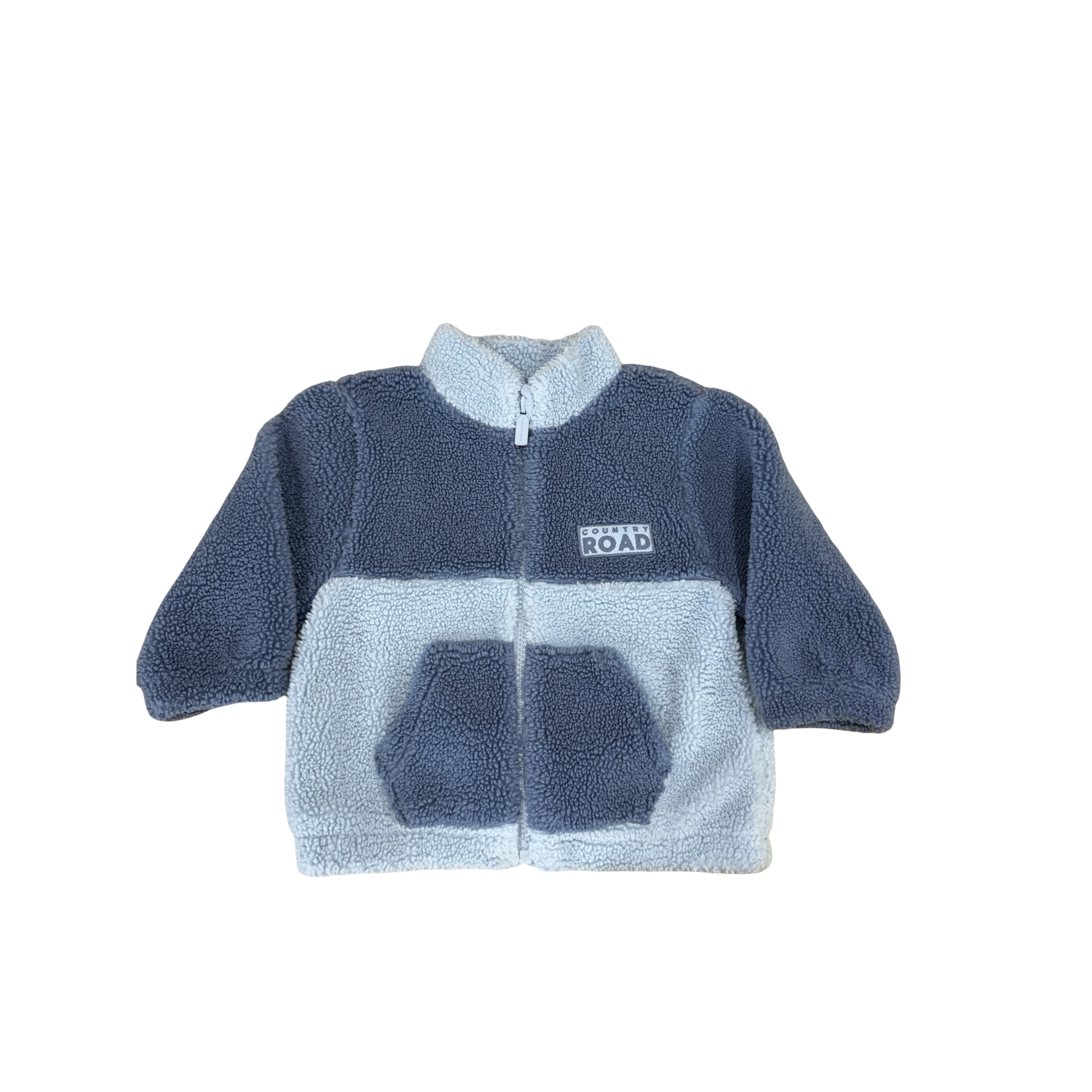 1-2Y Blue teddy fleece jacket - Country Road