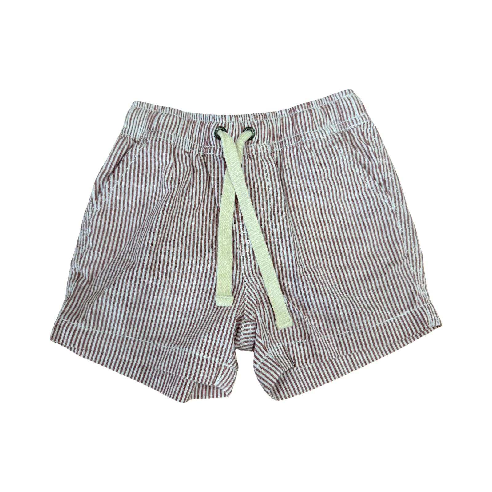 6-12M Red & Shite striped shorts with pockets - Country Road