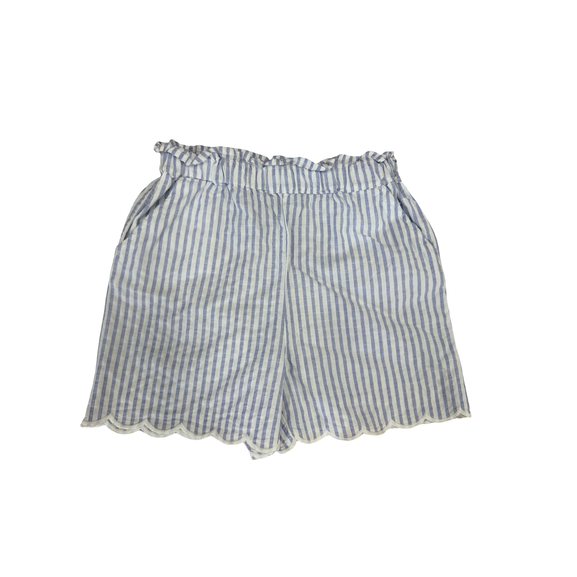 3-4Y Light Blue & White scallop shorts - Zara