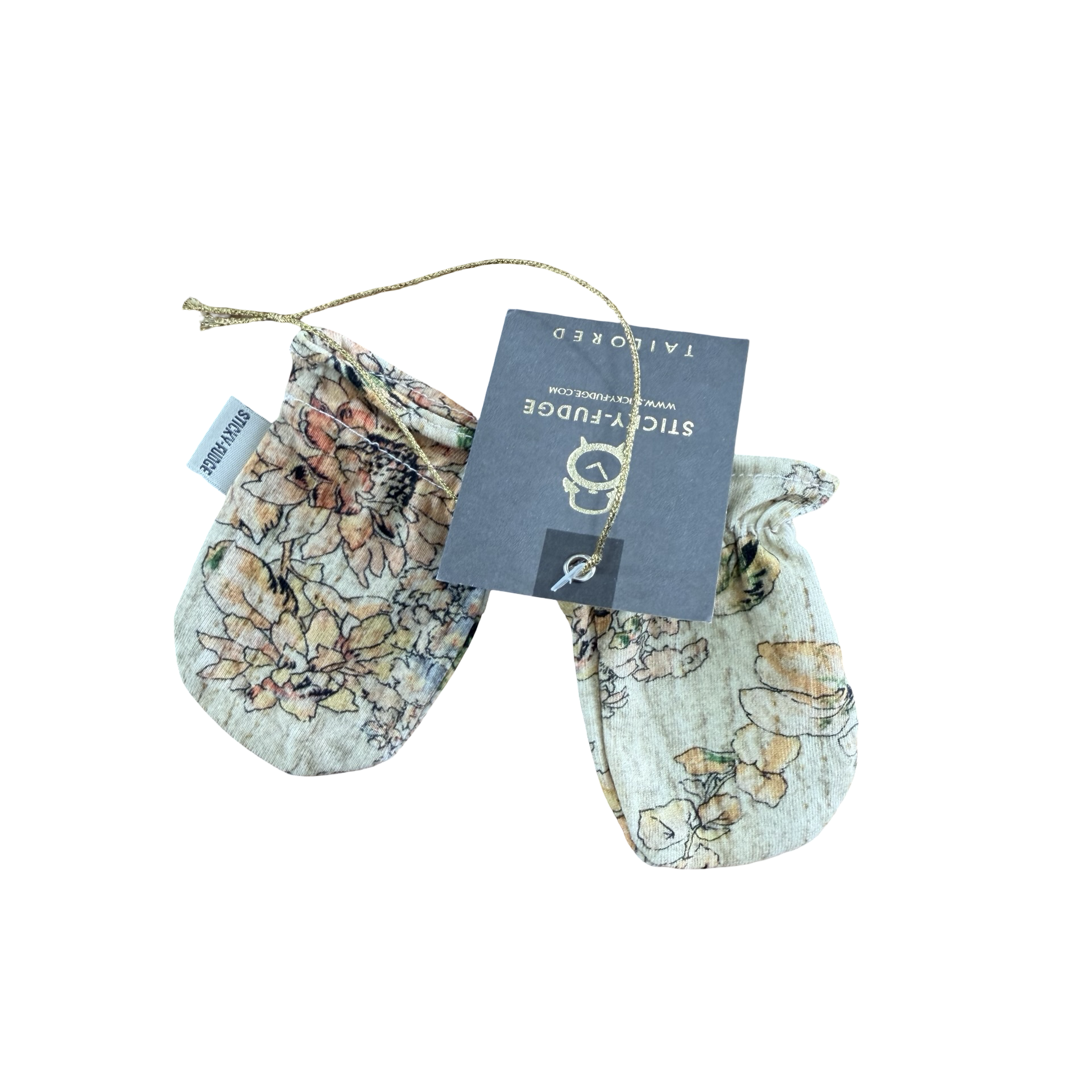 NEW baby mittens - Sticky fudge