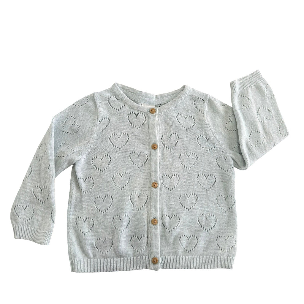 4-6M Blue heart jersey - H & M