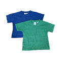 6-12M 2pc green & Blue T-Shorts with Pockets - Zara