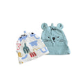 Newborn teal mouse & multicoloured beanies - Woolworths