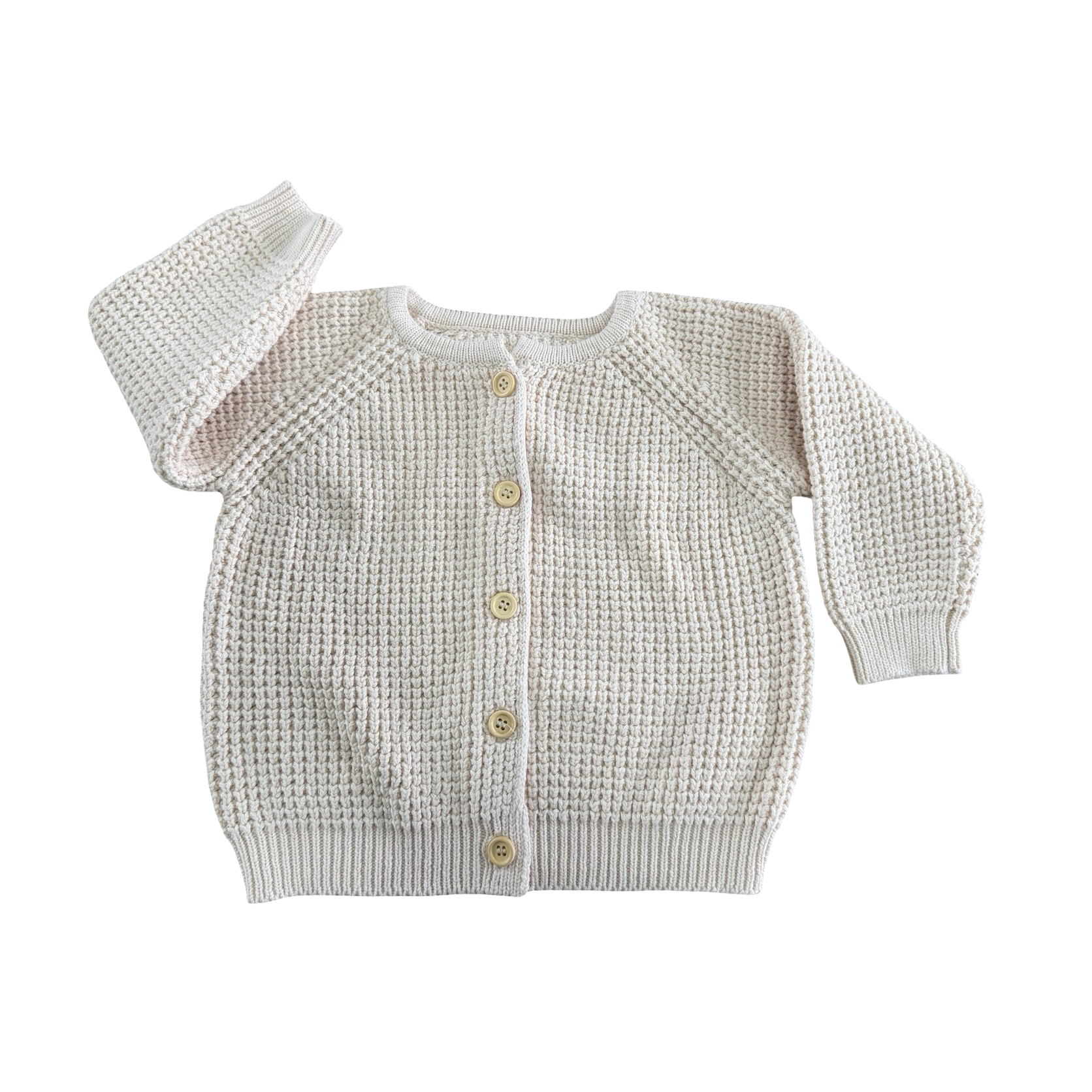 1-2Y KInitted cream luxurious jersey - Engepapa
